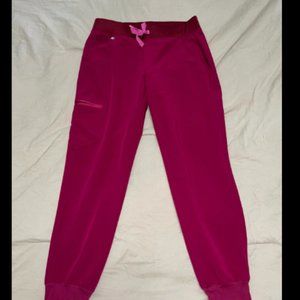 Figs scrub set  dark magenta SP Joggers